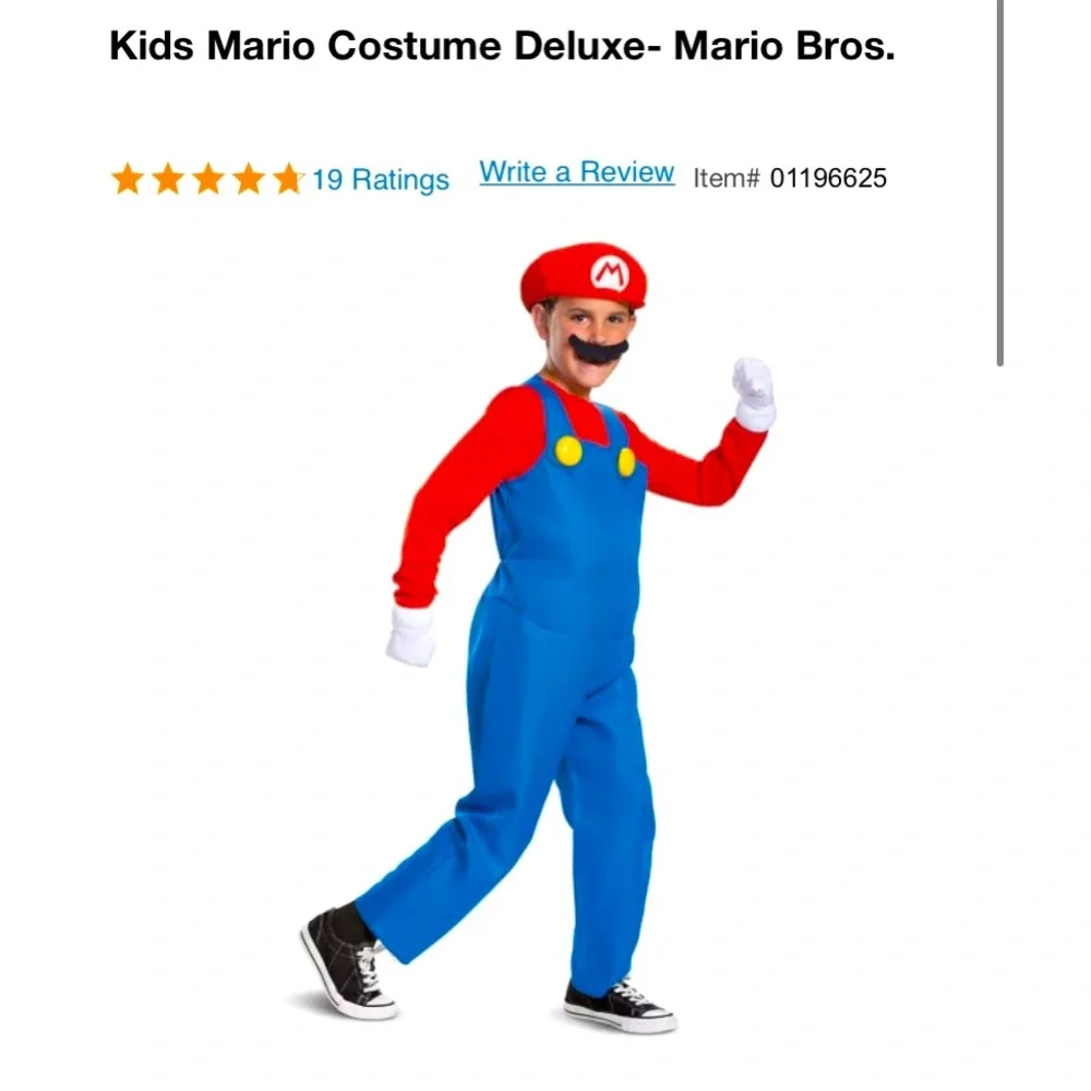 COPY - ✨New✨ Size: Youth Medium | Size: 8 | Mario costume